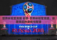 世界杯冠军竞猜 彩票-世界杯冠军竞猜，彩票背后的激情与智慧