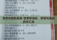 世界杯竞彩获奖-世界杯竞彩，梦想与幸运的交汇点