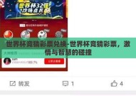 世界杯竞猜彩票兑换-世界杯竞猜彩票，激情与智慧的碰撞