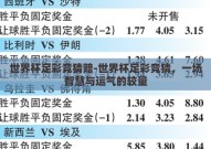 世界杯足彩竞猜赔-世界杯足彩竞猜，一场智慧与运气的较量