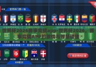 世界杯2026赛事竞猜app-世界杯2026，赛事竞猜APP的激情与智慧碰撞