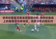世界杯葡萄牙摩洛哥竞猜分析-世界杯赛场上的葡萄牙与摩洛哥，竞猜分析的精彩对决