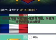 世界杯竞猜 网易竞猜-世界杯竞猜，网易竞猜平台的趣味与策略
