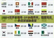 2026世界杯赔率-2026世界杯，赔率背后的足球盛宴展望