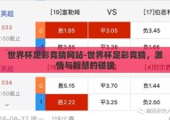 世界杯足彩竞猜网站-世界杯足彩竞猜，激情与智慧的碰撞