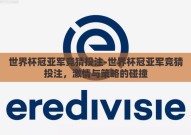 世界杯冠亚军竞猜投注-世界杯冠亚军竞猜投注，激情与策略的碰撞