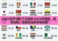 2026世界盃哪裡下注最好-2026世界杯，明智选择，稳健投注的智慧指南