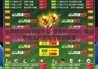 世界杯2026竞猜平台-世界杯2026，竞猜平台上的激情与智慧碰撞