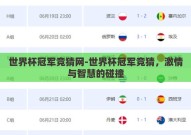 世界杯冠军竞猜网-世界杯冠军竞猜，激情与智慧的碰撞