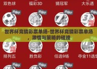 世界杯竞猜彩票单场-世界杯竞猜彩票单场，激情与策略的碰撞