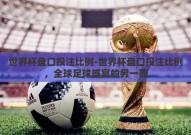 世界杯盘口投注比例-世界杯盘口投注比例，全球足球盛宴的另一面