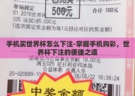 手机买世界杯怎么下注-掌握手机购彩，世界杯下注的便捷之道