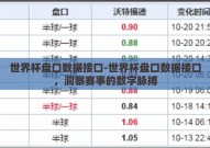 世界杯盘口数据接口-世界杯盘口数据接口，洞察赛事的数字脉搏