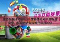 世界杯买球竞猜app-世界杯热潮下的智慧竞猜，探索合法与安全的买球app
