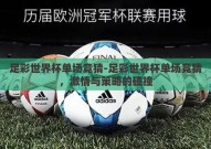 足彩世界杯单场竞猜-足彩世界杯单场竞猜，激情与策略的碰撞