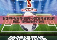 买世界杯冠军竞猜倍率-买世界杯冠军竞猜倍率，理性与激情的交织