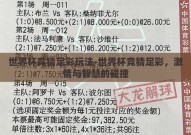 世界杯竞猜足彩玩法-世界杯竞猜足彩，激情与智慧的碰撞