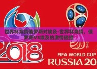 世界杯竞猜俄罗斯对埃及-世界杯竞猜，俄罗斯VS埃及的激情碰撞