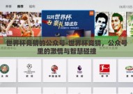 世界杯竞猜的公众号-世界杯竞猜，公众号里的激情与智慧碰撞