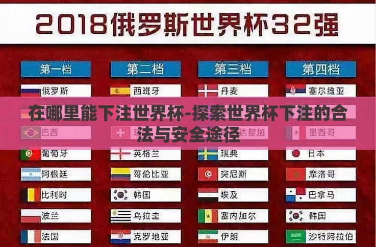 在哪里能下注世界杯-探索世界杯下注的合法与安全途径 在哪里能下注世界杯-探索世界杯下注的合法与安全途径