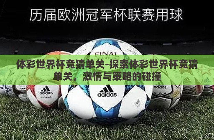 体彩世界杯竞猜单关-探索体彩世界杯竞猜单关,激情与策略的碰撞 体彩世界杯竞猜单关-探索体彩世界杯竞猜单关,激情与策略的碰撞