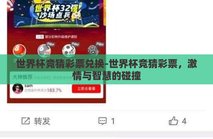 世界杯竞猜彩票兑换-世界杯竞猜彩票，激情与智慧的碰撞