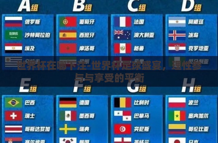 世界杯在哪下注-世界杯足球盛宴，理性参与与享受的平衡