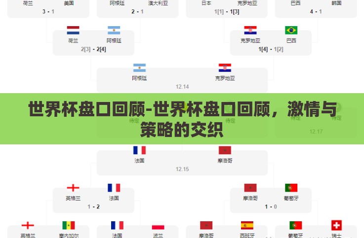 世界杯盘口回顾-世界杯盘口回顾，激情与策略的交织