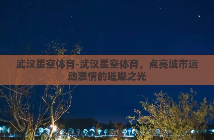 武汉星空体育-武汉星空体育,点亮城市运动激情的璀璨之光 武汉星空体育-武汉星空体育,点亮城市运动激情的璀璨之光